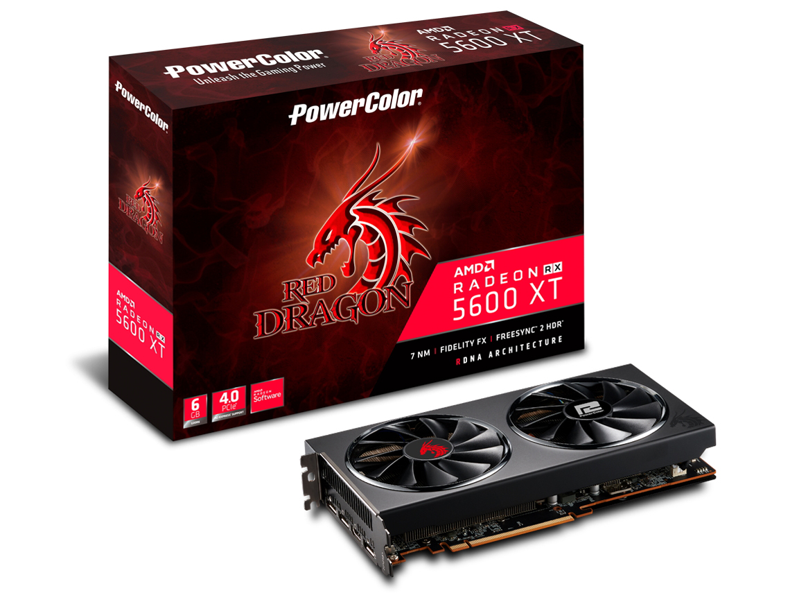 PowerColor Red Dragon Radeon RX 5600XT AXRX 5600XT 6GBD6-3DHR/OC [PCIExp 6GB] �̐��i�摜