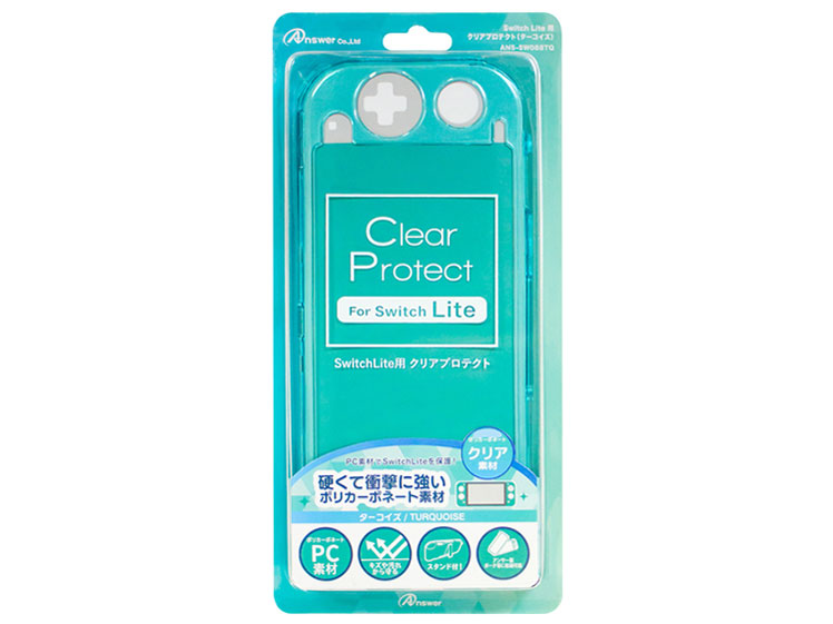 Switch Lite�p �N���A�v���e�N�g ANS-SW088TQ [�^�[�R�C�Y]