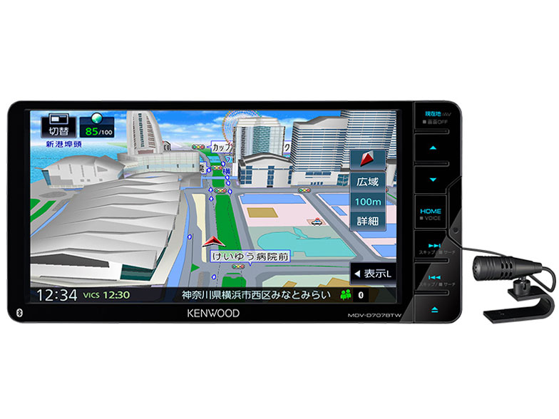 2019年地図 ケンウッド SDナビ MDV-D307BT /CD/SD/USB