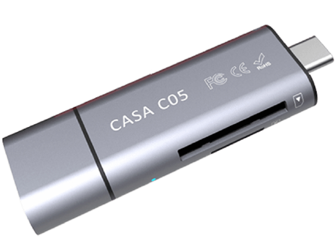 CASA C05 4K ACRAD0GC05GY [USB/USB Type-C/microUSB �O���[] �̐��i�摜