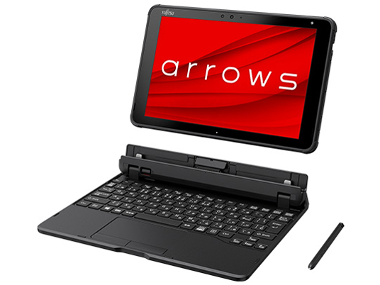 arrows Tab QH�V���[�Y WQ2/E1 KC_WQ2E1_A009 Celeron N4100�E8GB�������EeMMC128GB���ځE�y�ʃX�����L�[�{�[�h�t�����f�� �̐��i�摜