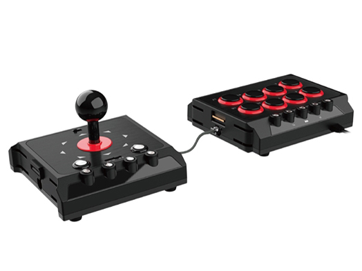 PS4/PS3/Switch�p �t�@�C�e�B���O�W���C�X�e�B�b�N �E������ ANS-H113 [�u���b�N]