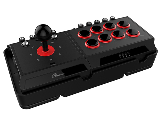 PS4/PS3/Switch�p �t�@�C�e�B���O�W���C�X�e�B�b�N �E������ ANS-H113 [�u���b�N] �̐��i�摜