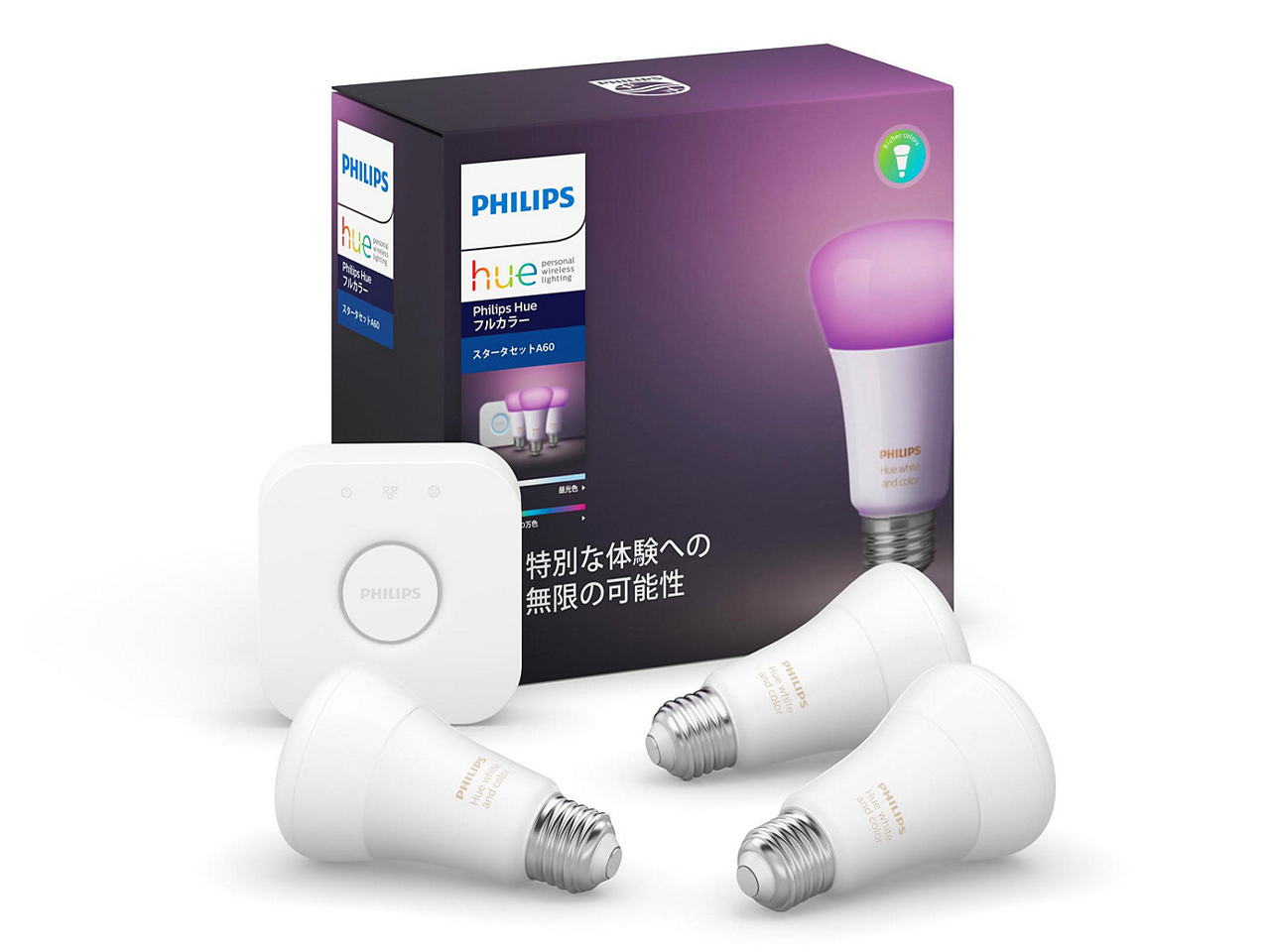Philips hue �t���J���[ �X�^�[�^�[�Z�b�g bluetooth+ PLH21CS �̐��i�摜