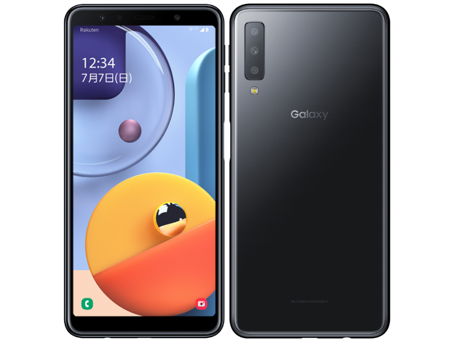 Galaxy A7 �y�V���o�C�� [�u���b�N] �̐��i�摜