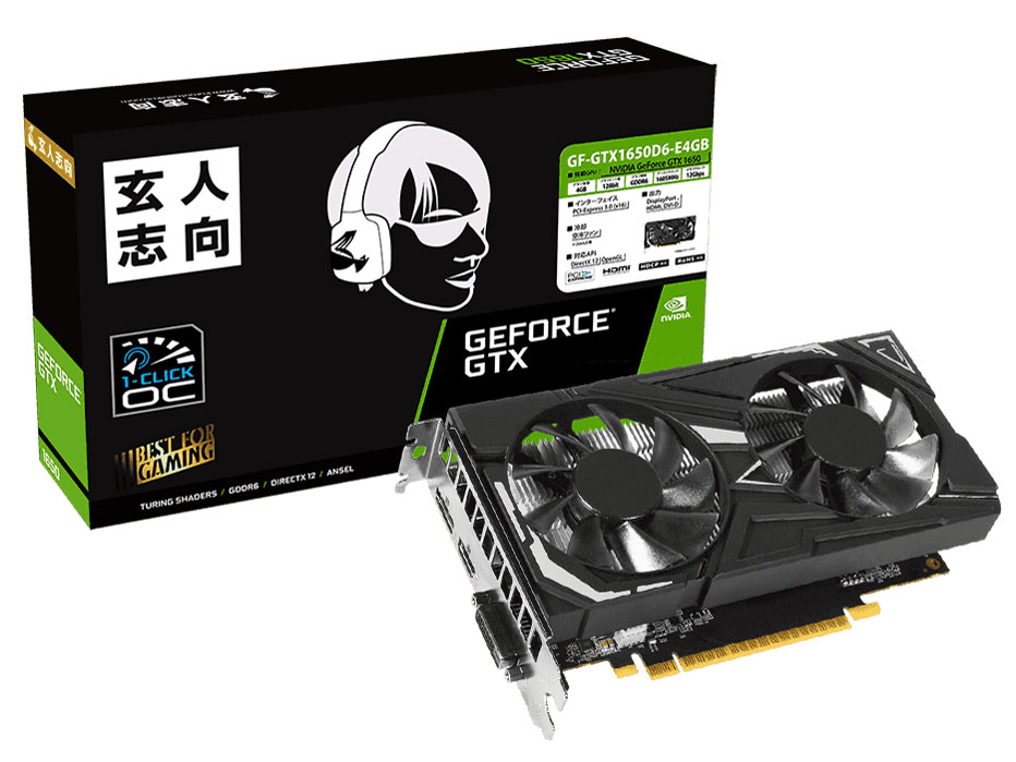 GF-GTX1650D6-E4GB [PCIExp 4GB] �̐��i�摜