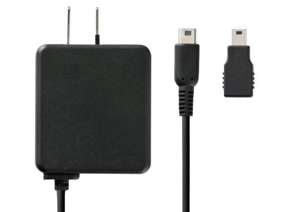 Wii U GamePad�p AC�A�_�v�^ �G���r�[�i ANS-WU017BK [3m �u���b�N] �̐��i�摜