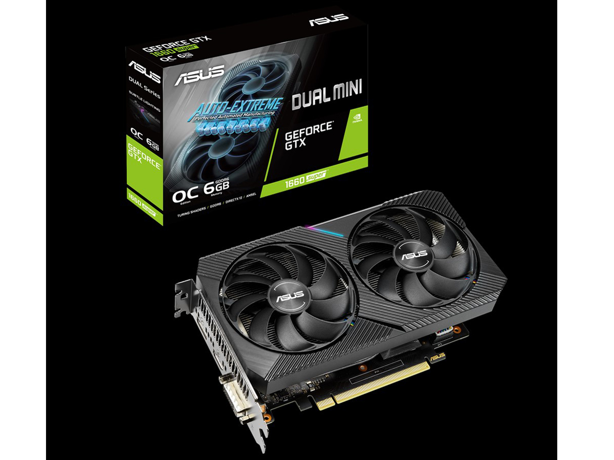 DUAL-GTX1660S-O6G-MINI [PCIExp 6GB] �̐��i�摜