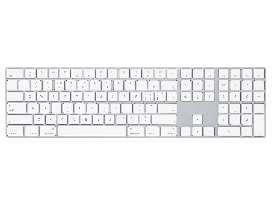 Magic Keyboard �e���L�[�t�� ������(�s����) MQ052JC/A [�V���o�[] �̐��i�摜