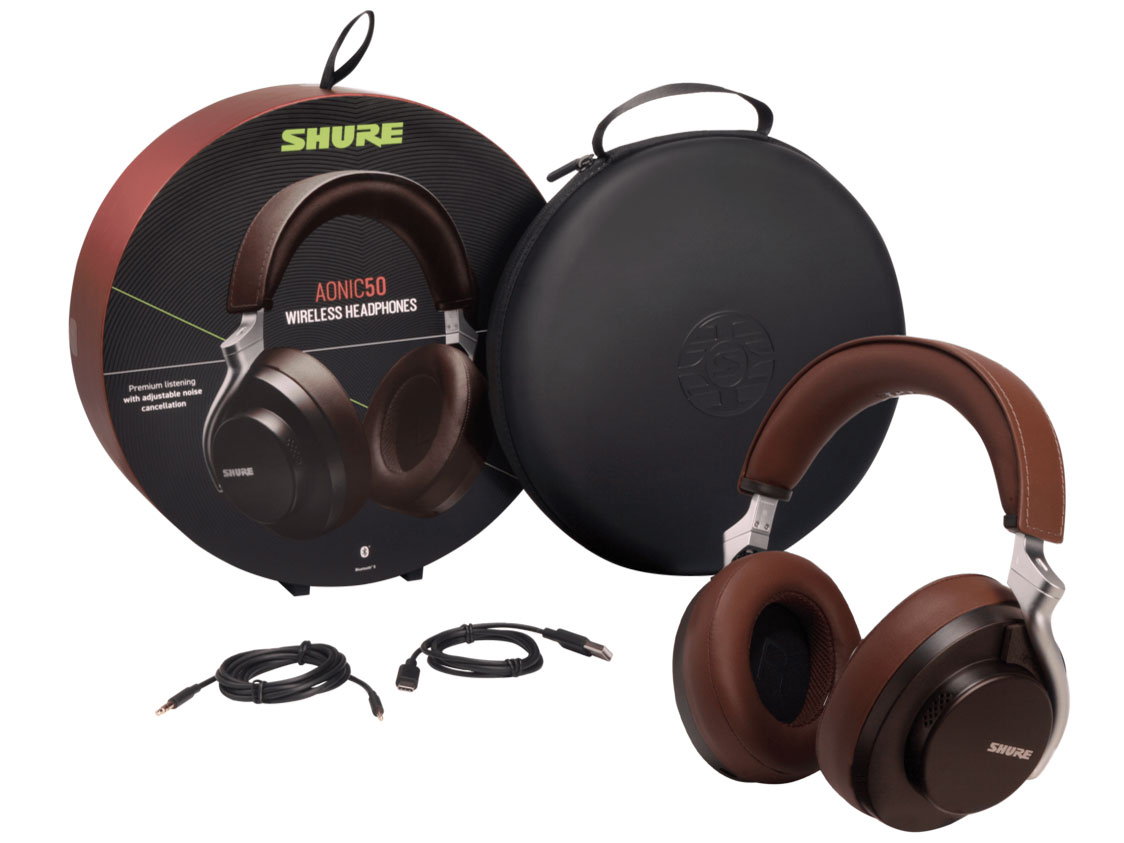 SHURE AONIC 50ブラウン オーディオ機器 送料無料ギフト Sandal Audio