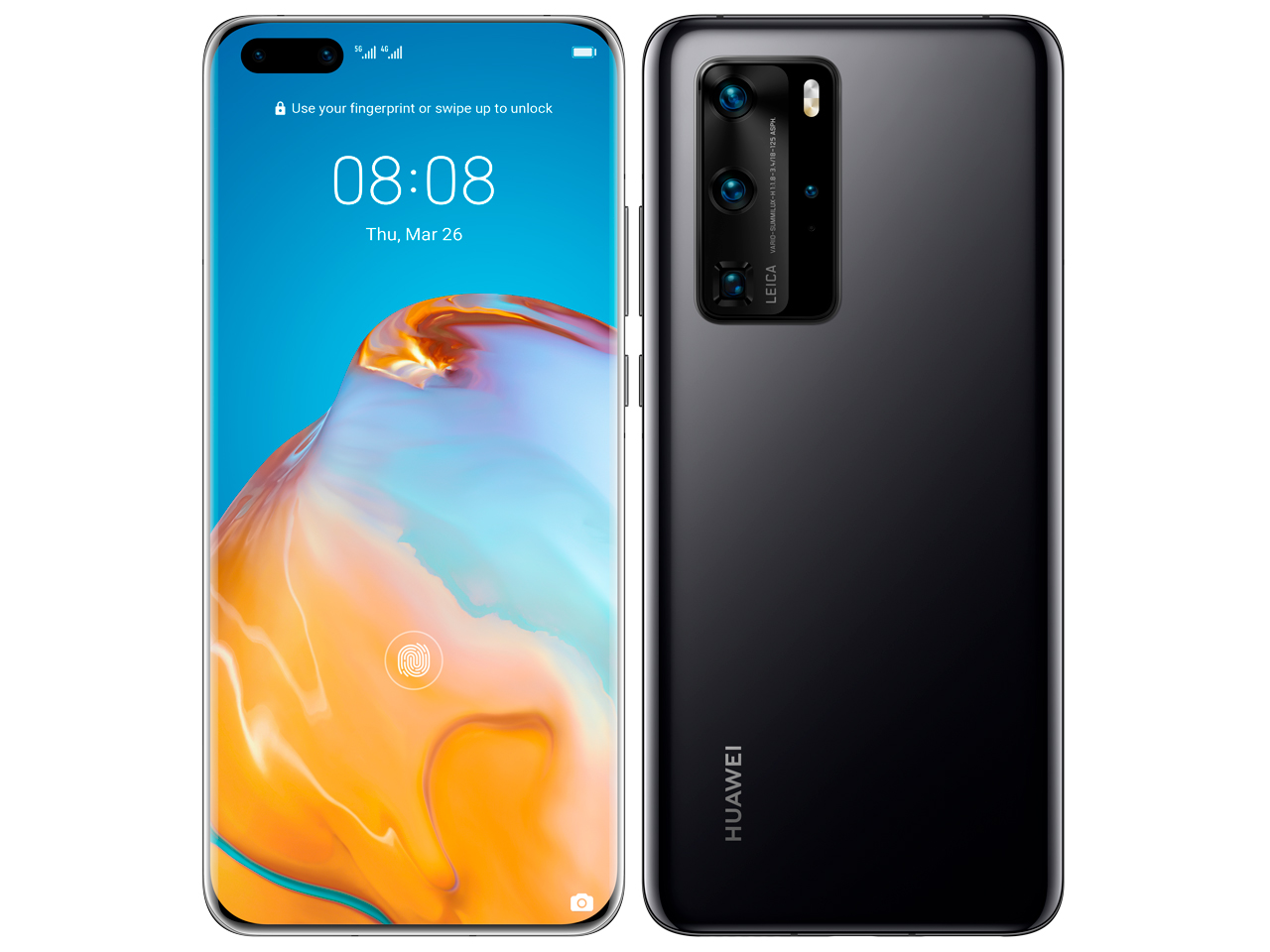 HUAWEI P40 Pro 5G SIM�t���[ [�u���b�N] �̐��i�摜