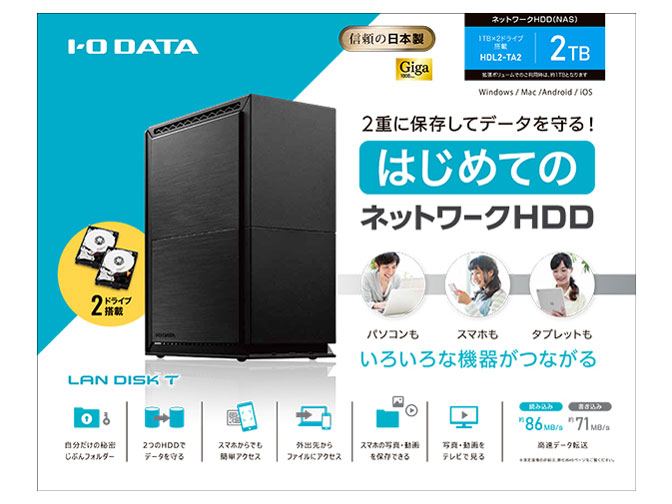 LAN DISK T HDL2-TA2
