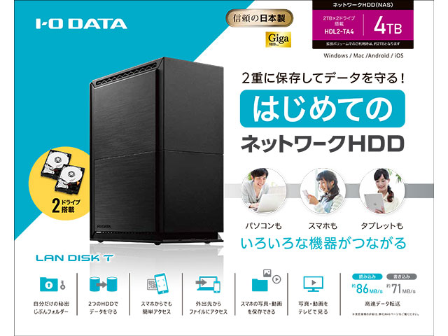 LAN DISK T HDL2-TA4