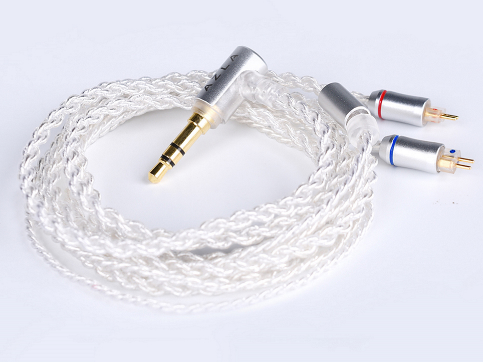 Silver Plated Cable IEM 2pin AZL-SLV-CABLE-2PIN-3.5 �~�j�v���O��2�s�� [1.2m] �̐��i�摜