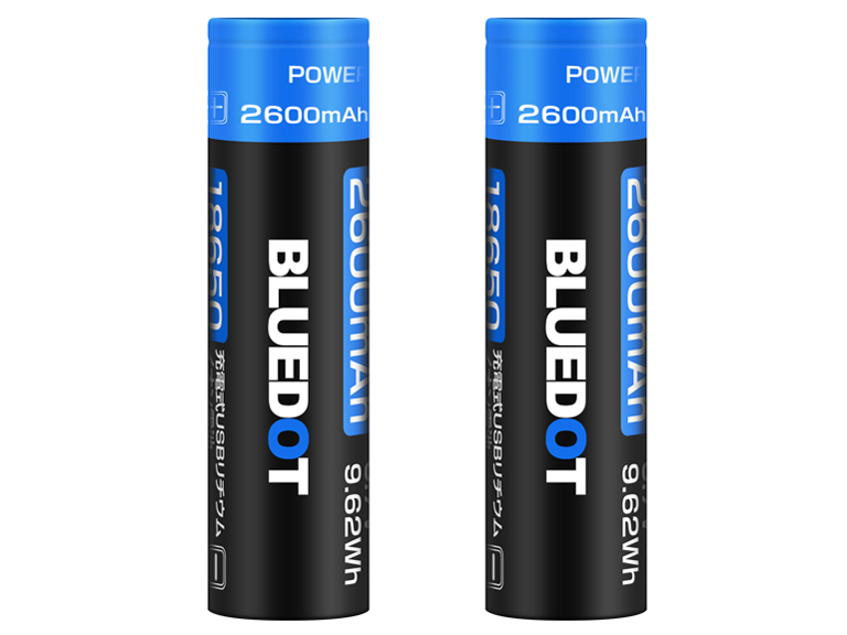 ���`�E���C�I���d�r 18650�^ 2�{�Z�b�g BMB-18650N26 �̐��i�摜