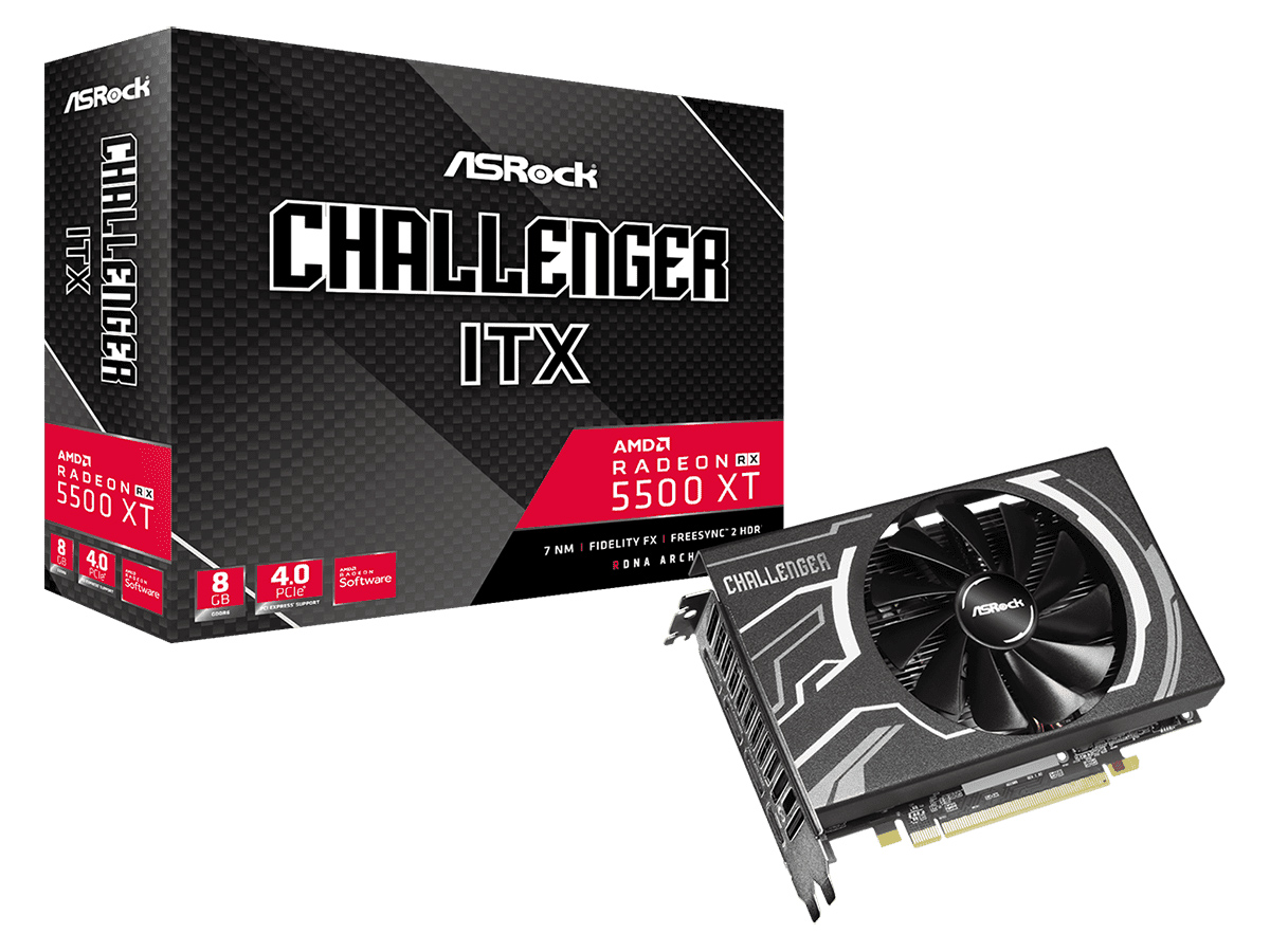 Radeon RX 5500 XT Challenger ITX 8G [PCIExp 8GB] �̐��i�摜