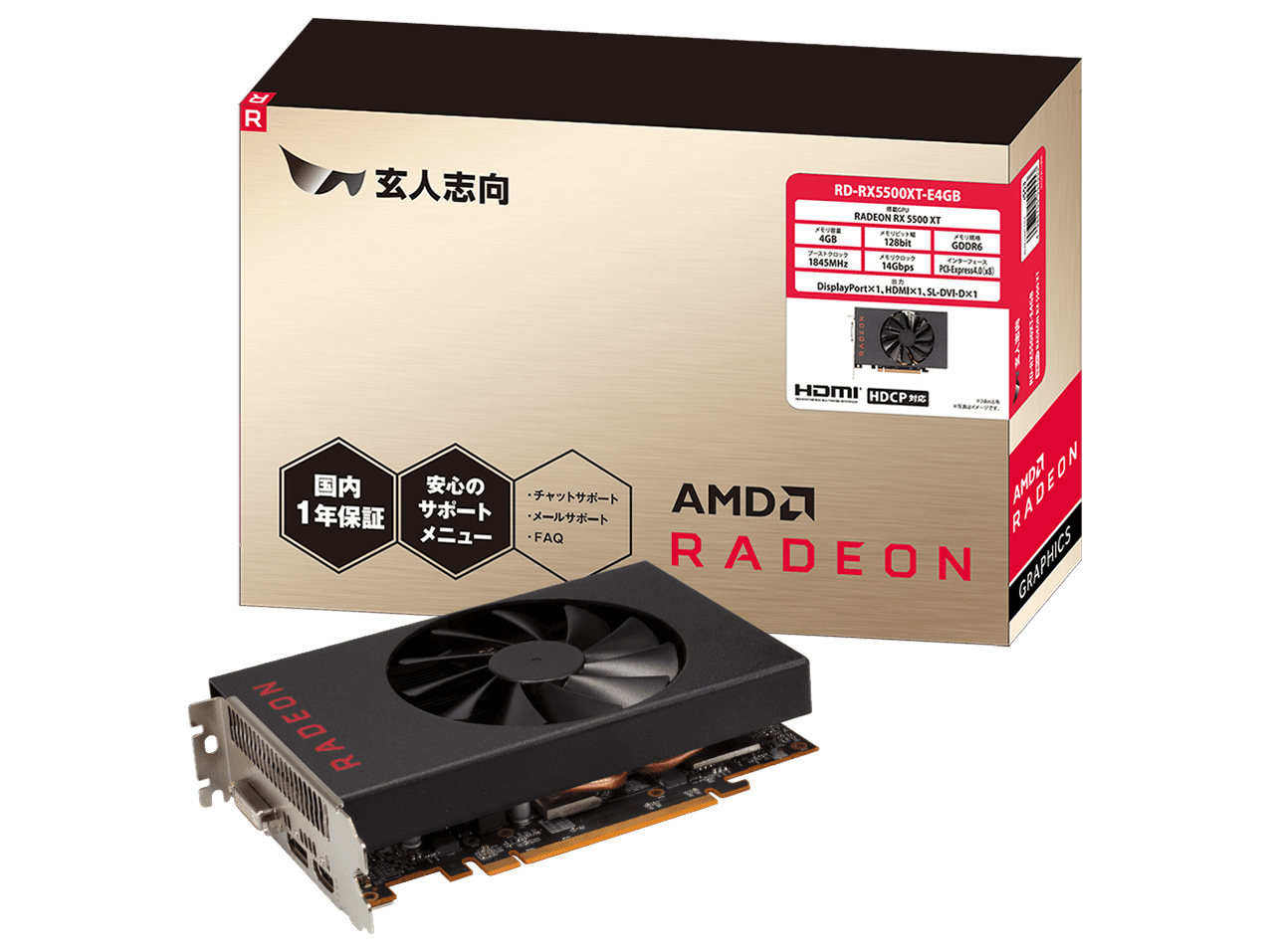 RD-RX5500XT-E4GB [PCIExp 4GB] �̐��i�摜