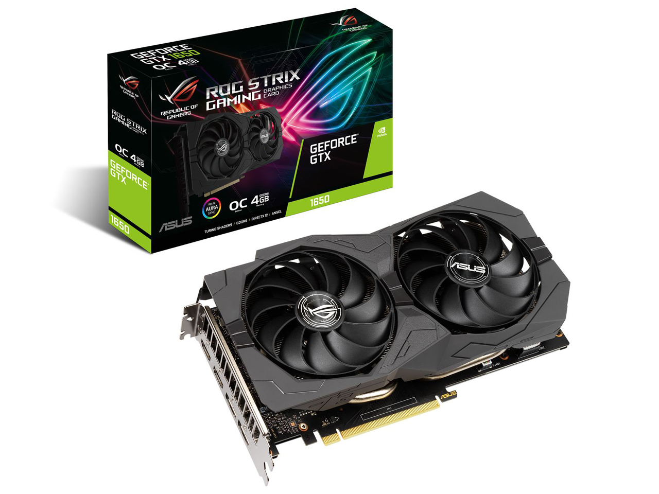 ROG-STRIX-GTX1650-O4GD6-GAMING [PCIExp 4GB] �̐��i�摜