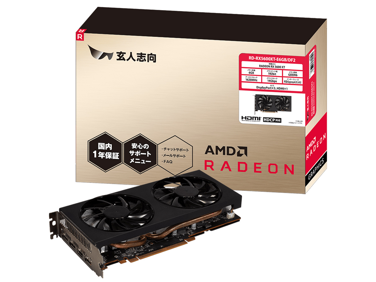 RD-RX5600XT-E6GB/DF2 [PCIExp 6GB] �̐��i�摜