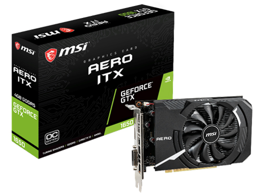 GeForce GTX 1650 AERO ITX 4G OCV1 [PCIExp 4GB] �̐��i�摜