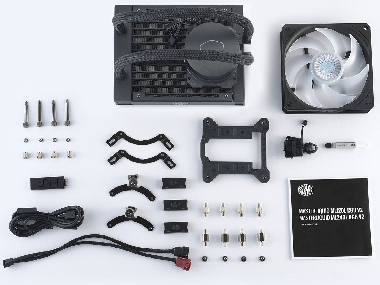 MasterLiquid ML120L V2 RGB MLW-D12M-A18PC-R2 [�u���b�N]