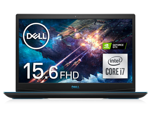 Dell G3 15 �v���`�i Core i7 10750H�E16GB�������E256GB SSD+1TB HDD�EGTX 1650Ti�E�t��HD 120Hz���ڃ��f�� [�u���b�N] �̐��i�摜