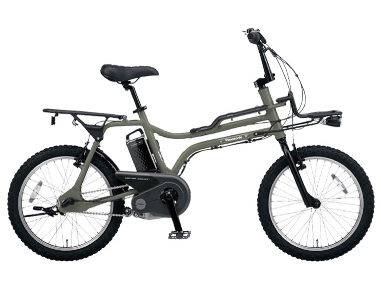 パナソニック電動アシスト自転車 オリーブグリーン E-BIKE 電動アシスト自転車 オリーブグリーン