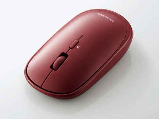 （まとめ）エレコム 薄型無線マウス レッド M-TM10DBRD〔×3セット〕 : エレコム ワイヤレスマウス 無線2.4GHz Slint M