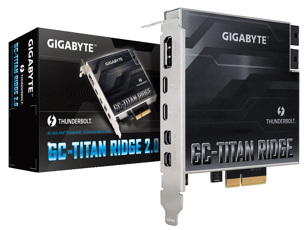 GC-TITAN RIDGE Rev.2.0 [Thunderbolt3 USB3.2 Gen2/DisplayPort/Mini DisplayPort]