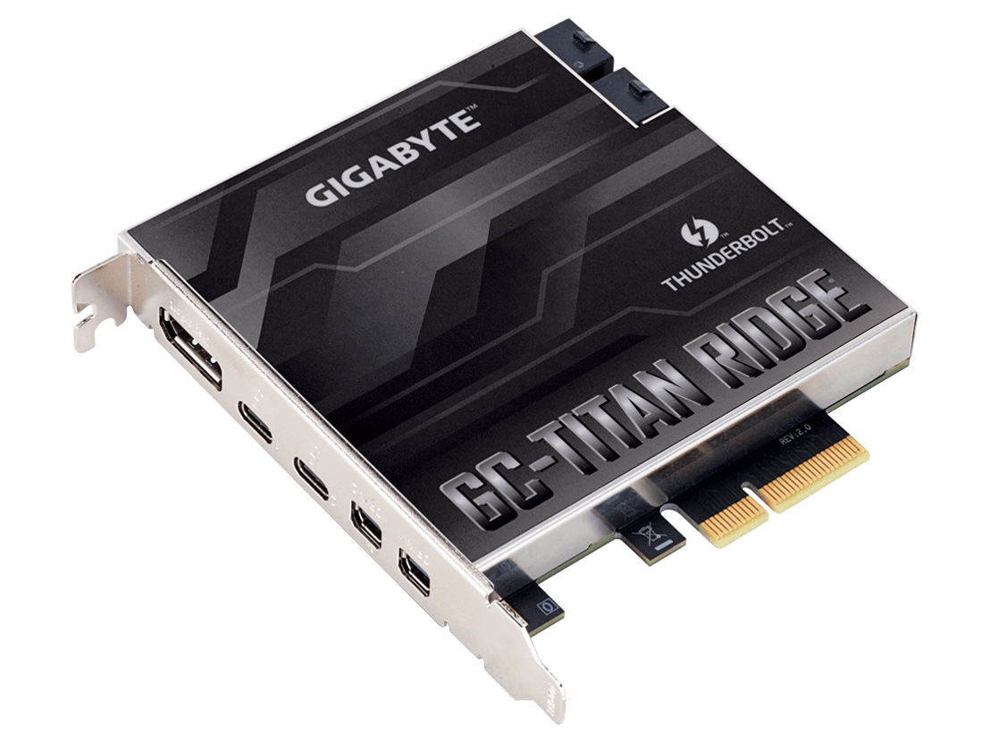 GC-TITAN RIDGE Rev.2.0 [Thunderbolt3 USB3.2 Gen2/DisplayPort/Mini DisplayPort] �̐��i�摜