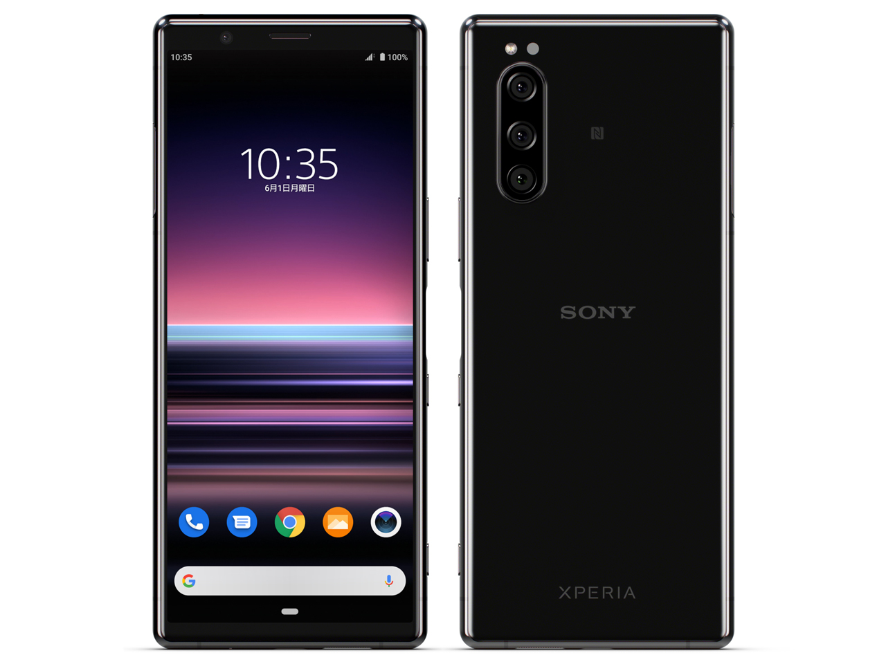 Xperia 5 SIM�t���[ [�u���b�N] �̐��i�摜
