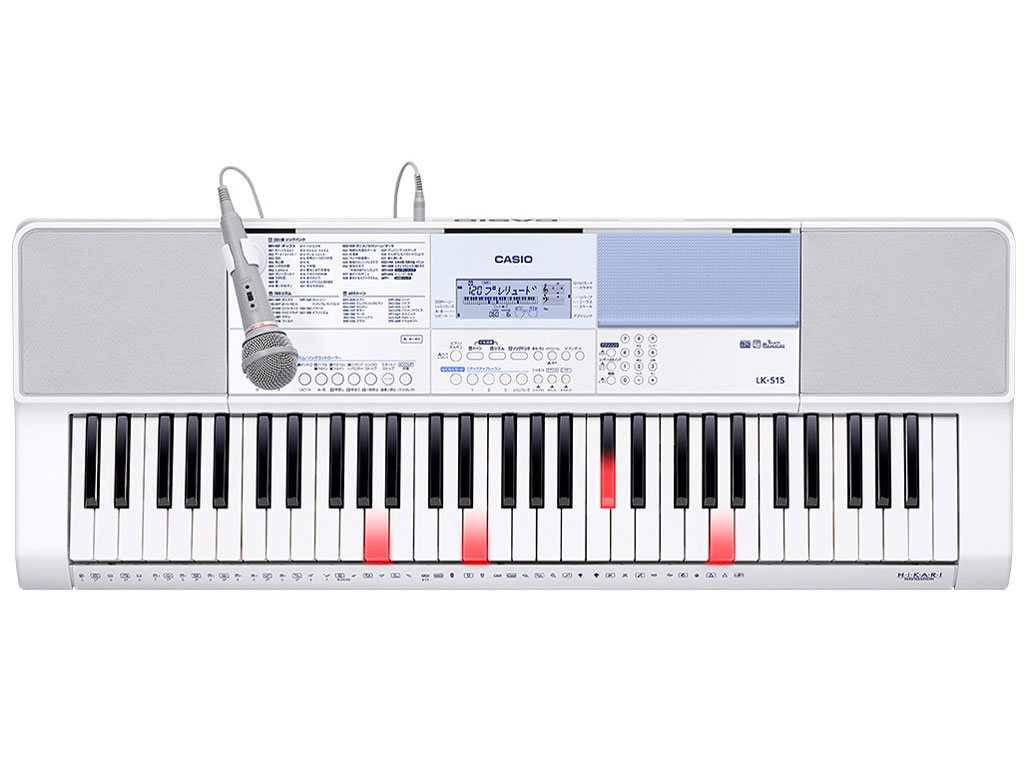 カシオ Casiotone 光ナビゲーションキーボード LK-515 取扱説明書・レビュー記事 - トリセツ