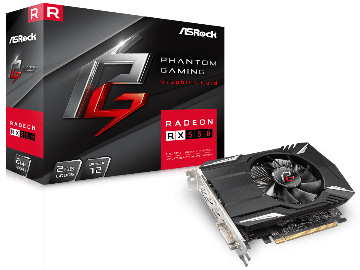 Phantom Gaming Radeon RX550 2G [PCIExp 2GB] �̐��i�摜