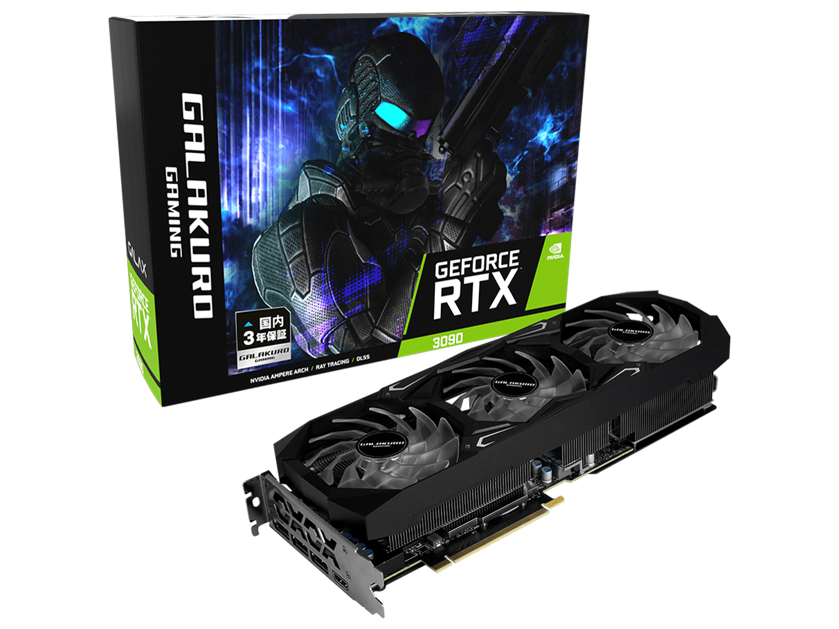 GALAKURO GAMING GG-RTX3090-E24GB/TP [PCIExp 24GB] �̐��i�摜