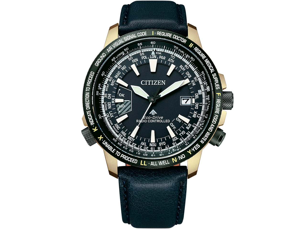 プロマスター SKY-エコ・ドライブ電波時計 ダイレクトフライト CB0204-14L