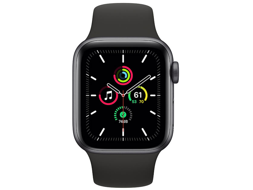 Apple Watch SE GPS���f�� 40mm MYDP2J/A [�u���b�N�X�|�[�c�o���h]