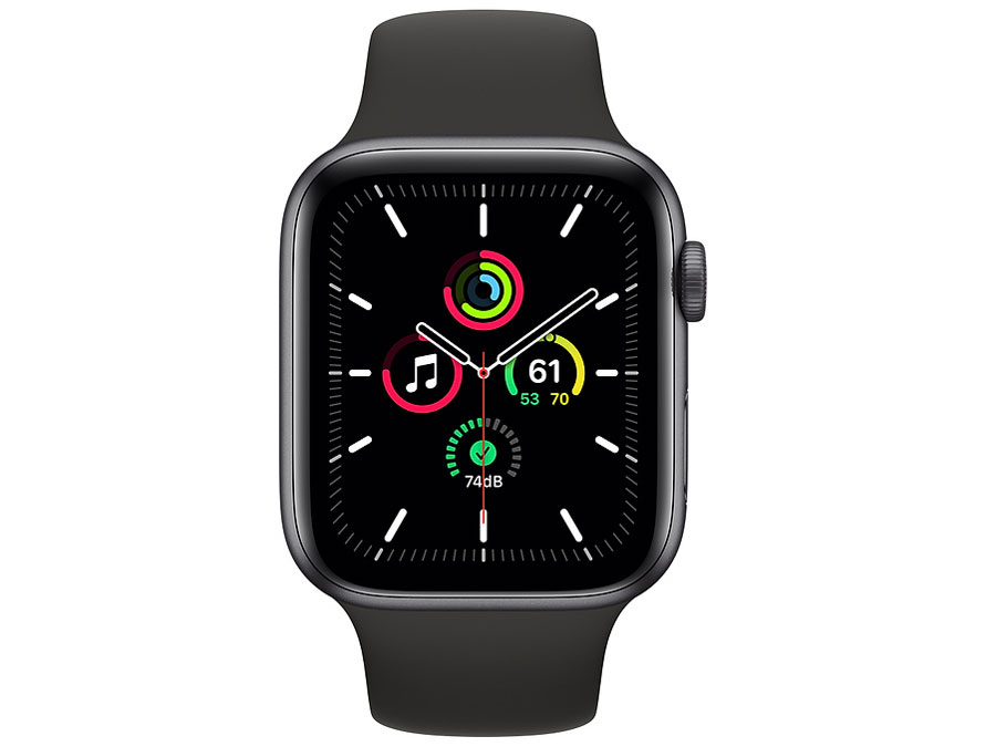 Apple Watch SE GPS���f�� 44mm MYDT2J/A [�u���b�N�X�|�[�c�o���h]