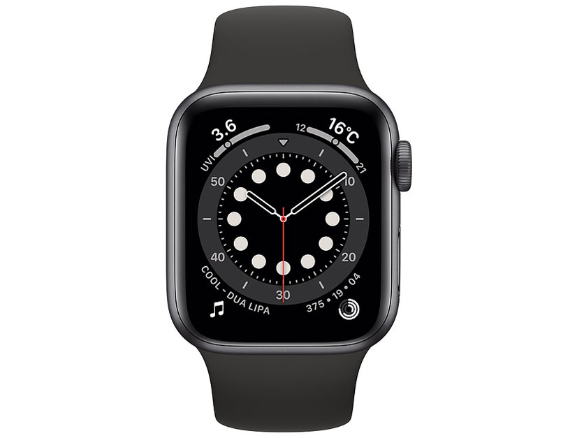 Apple Watch Series 6 GPS���f�� 40mm MG133J/A [�u���b�N�X�|�[�c�o���h]
