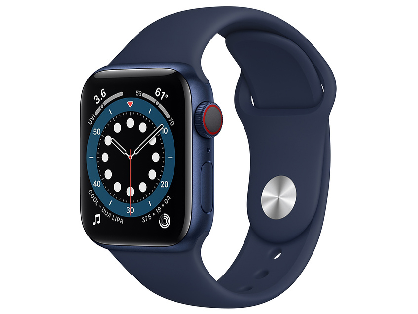 Apple Watch - Apple watch 6 アルミニウム　ブラック Apple Watch Series 6 GPS+Cellularモデル 44mm MG2E3J/A