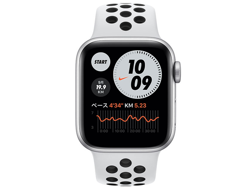 Apple Watch Nike Series 6 GPS���f�� 40mm M00T3J/A [�s���A�v���`�i��/�u���b�NNike�X�|�[�c�o���h]