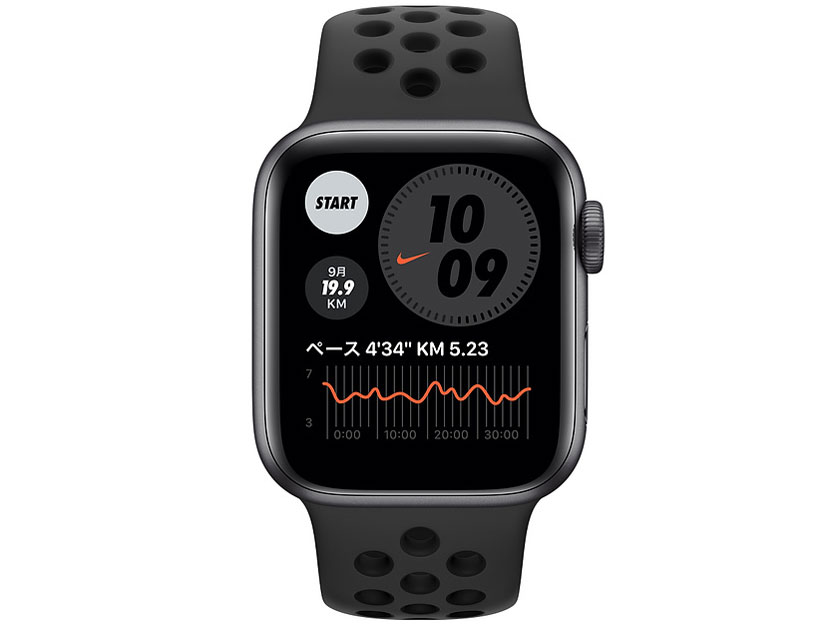 Apple Watch Nike Series 6 GPS���f�� 40mm M00X3J/A [�A���X���T�C�g/�u���b�NNike�X�|�[�c�o���h]