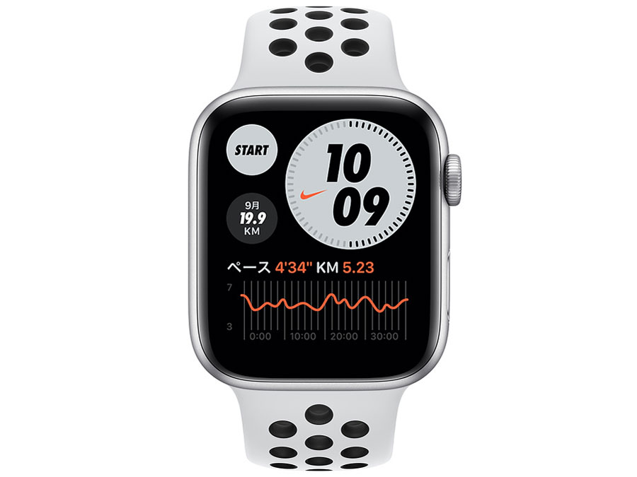 Apple Watch Nike Series 6 GPS���f�� 44mm MG293J/A [�s���A�v���`�i��/�u���b�NNike�X�|�[�c�o���h]