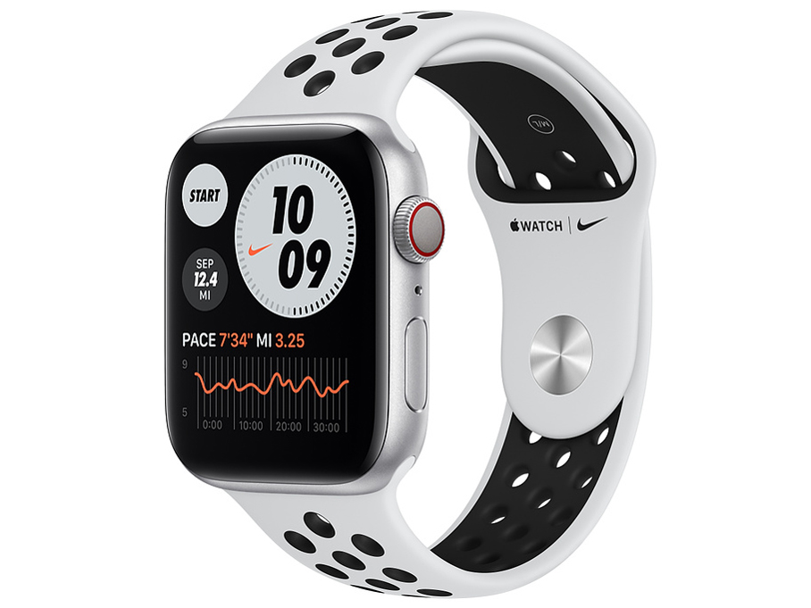 アップルウォッチ6 NIKEモデル　44m オマケ多数 Apple Watch Nike Series 6 GPS, 44mm Space Gray Aluminum Case