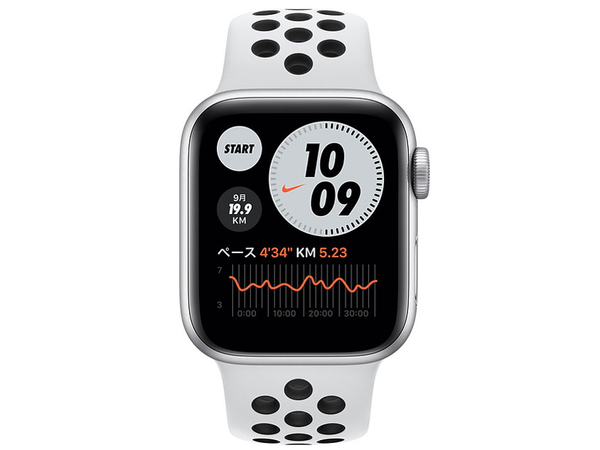 Apple Watch Nike SE GPS���f�� 40mm MYYD2J/A [�s���A�v���`�i��/�u���b�NNike�X�|�[�c�o���h]