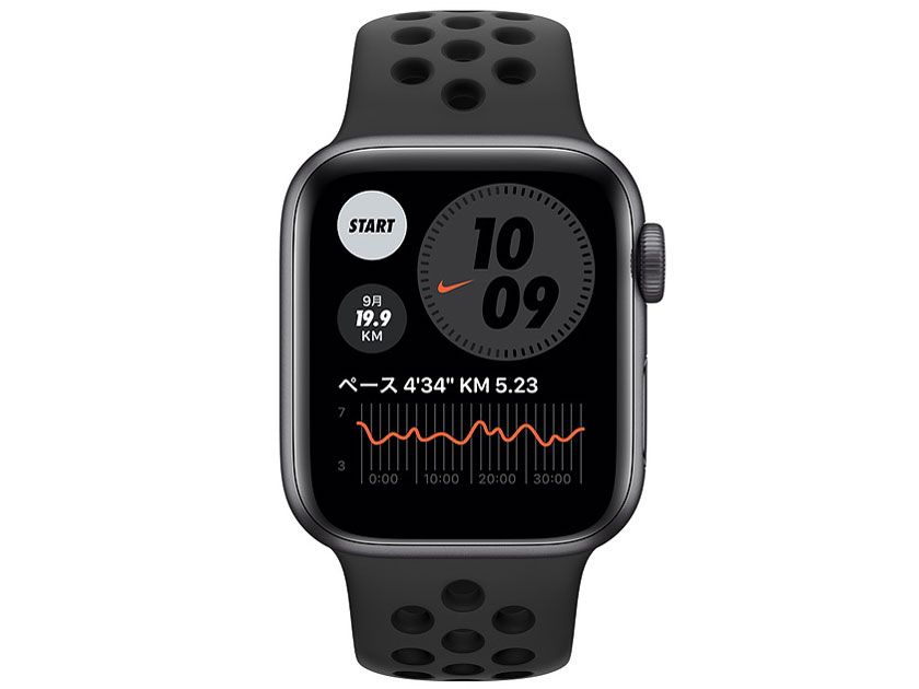 Apple Watch Nike SE GPS���f�� 40mm MYYF2J/A [�A���X���T�C�g/�u���b�NNike�X�|�[�c�o���h]