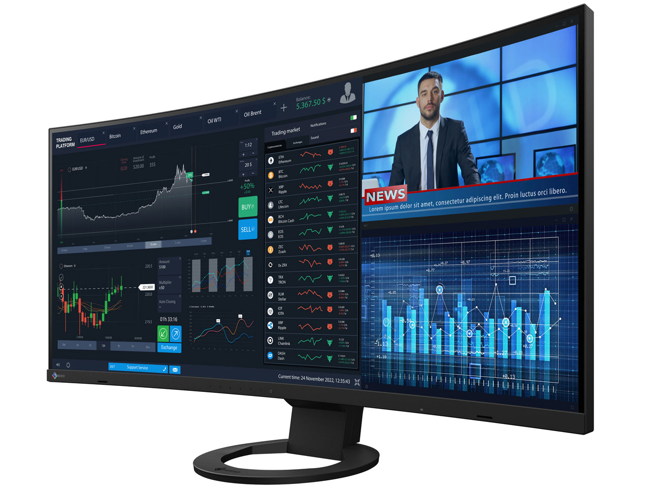 FlexScan EV3895-BK [37.5�C���` �u���b�N]