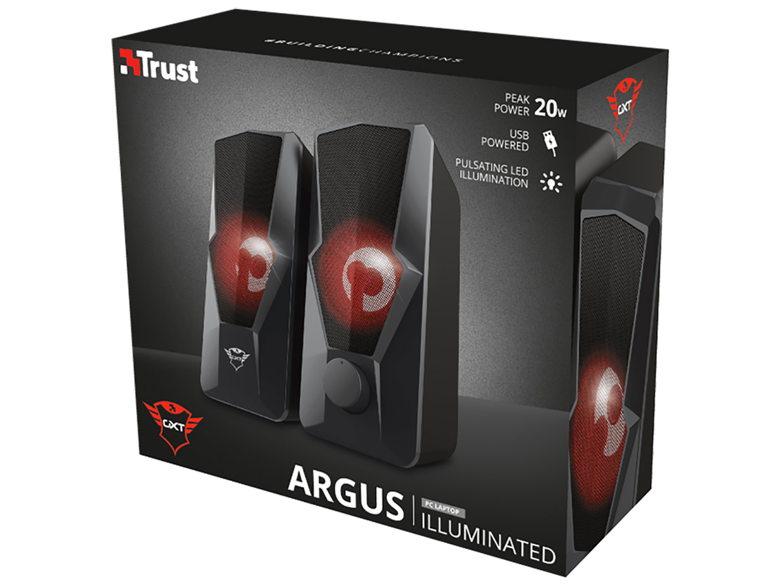 Trust Gaming GXT 610 Argus Illuminated 2.0 Speaker Set 23737