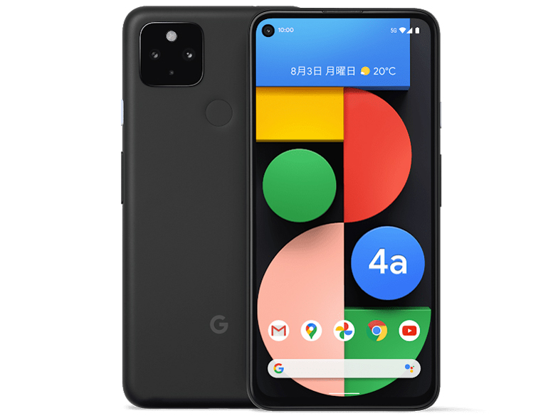 日本割引Pixel 4a 5G Android12 simフリー ブラック　超美品 スマートフォン本体