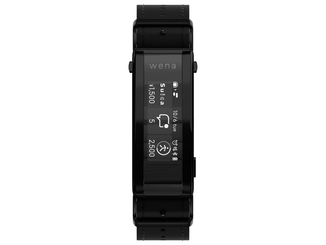 SONY - 新品★wena 3 leather premium black WNW-C21A SONY wena 3 leather WNW-C21A/B [プレミアムブラック] 価格比較
