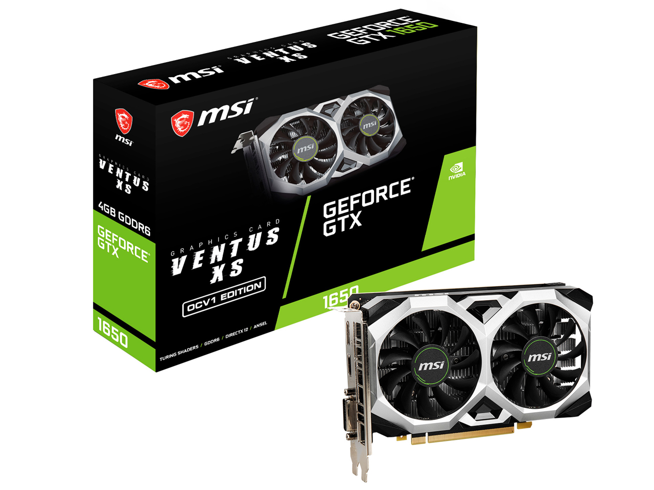 GeForce GTX 1650 D6 VENTUS XS OCV1 [PCIExp 4GB] �̐��i�摜